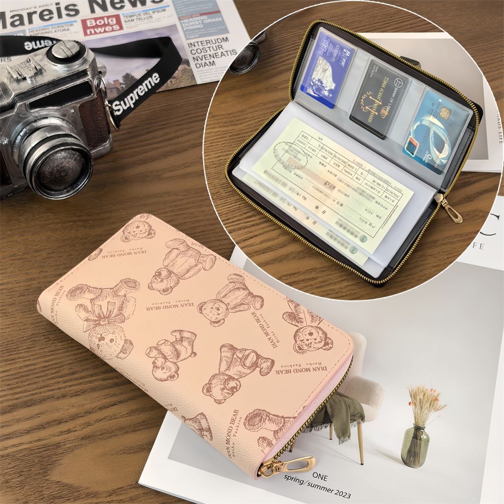 存单收纳本票据收纳册家庭理财银行存款单支存单收纳夹多功能卡包