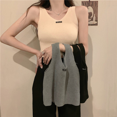 Women's Vest suspender of official figure real price knitwear