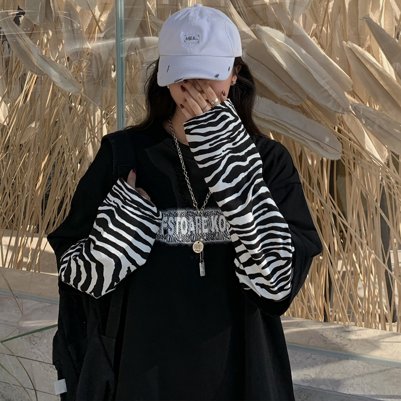 Two long sleeve T-shirt women's loose Korean Harajuku style thin top