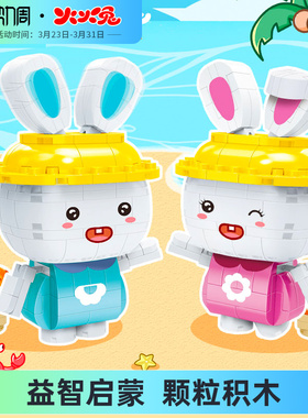 火火兔&邦宝积木儿童拼装拼插 益智启蒙可爱玩具男孩女孩颗粒积木