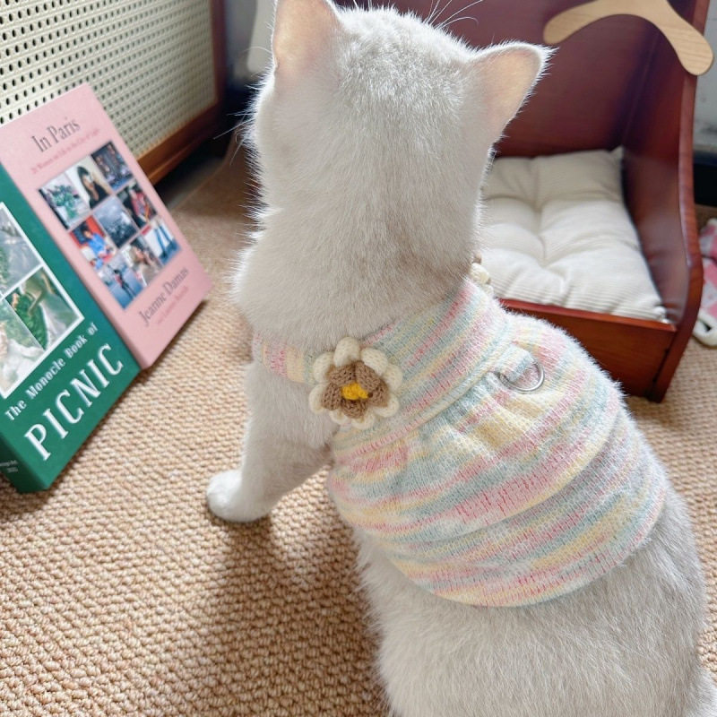 宠物衣服秋冬宠物狗针织毛衣防掉狗狗秋冬季猫咪薄款小型保暖背心