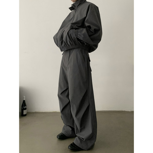 INKNOTS抗皱廓形伞兵裤