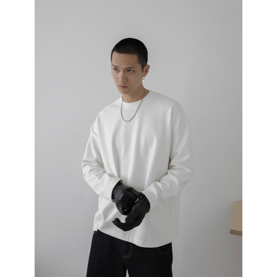 INKNOTS纯色宽松圆领T恤