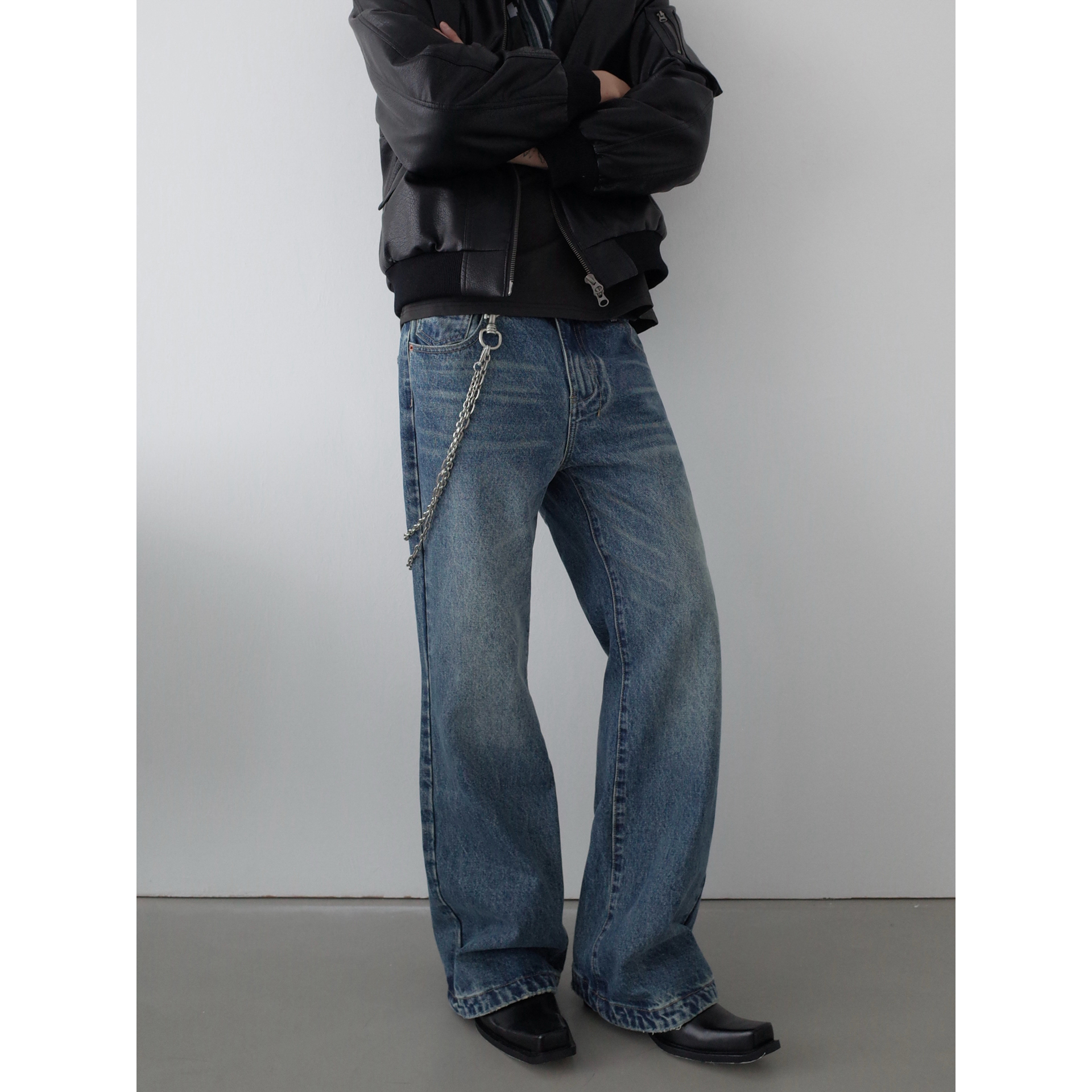 INKNOTScleanfit水洗牛仔直筒裤