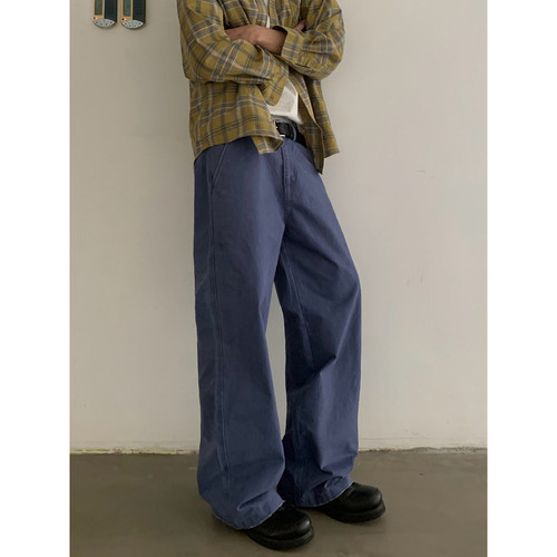 INKNOTS复古重水洗法工裤