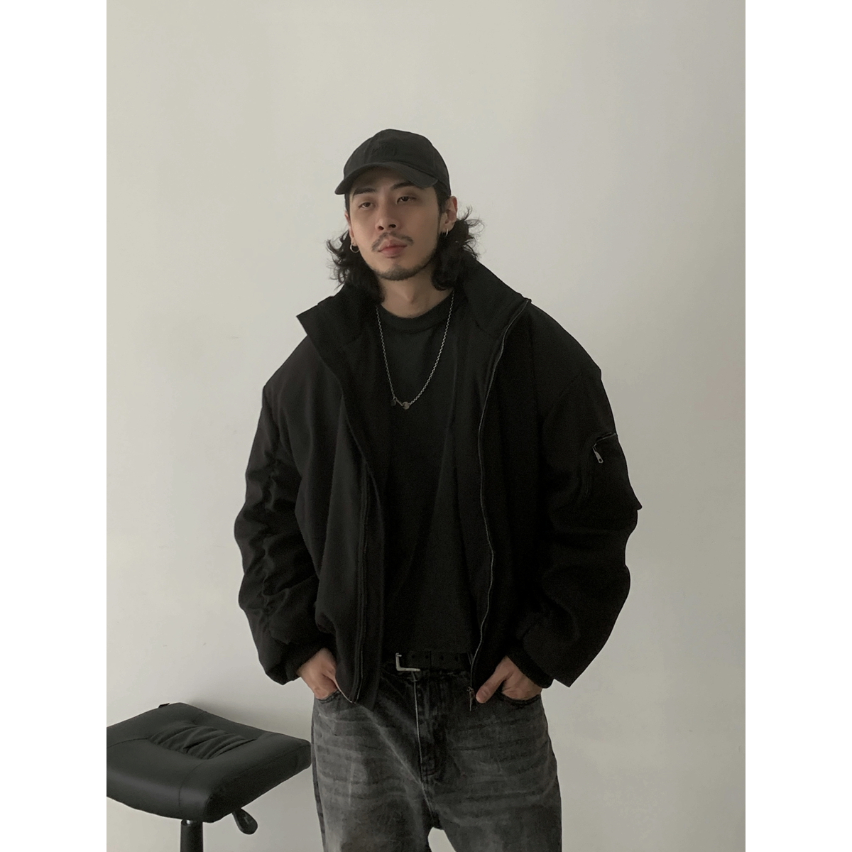 INKNOTSbomber飞行夹克棉服