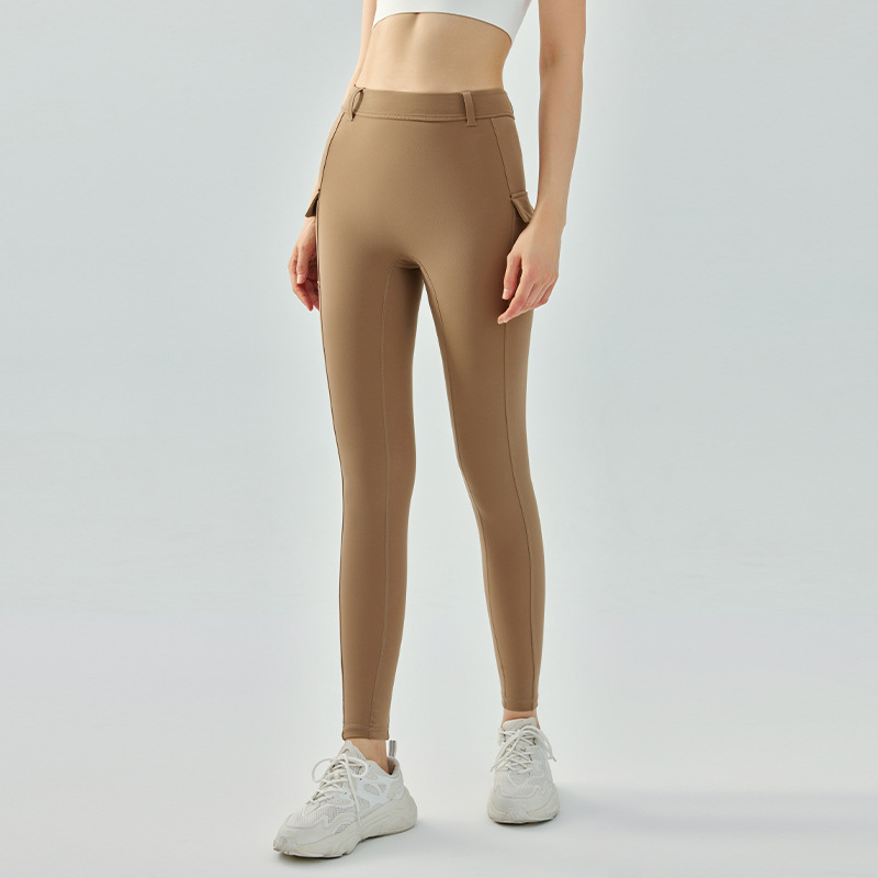 【复合腰头】亲肤无痕裸感瑜伽裤