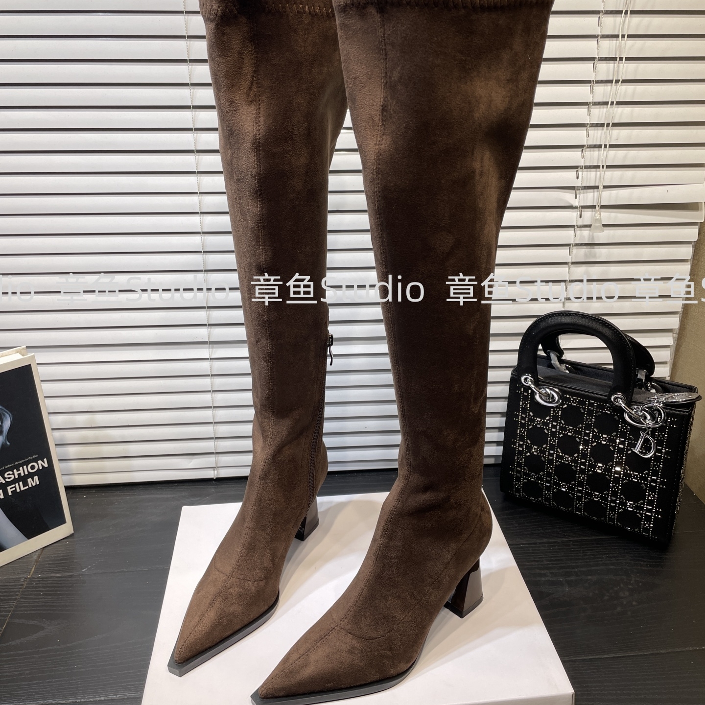 性感过膝长筒靴女弹力瘦瘦靴