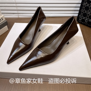 2026年秋季新款气质细跟浅口尖头单鞋女时尚百搭OL通勤性感高跟鞋