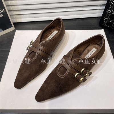 配裙子低跟通勤晚晚加绒单鞋