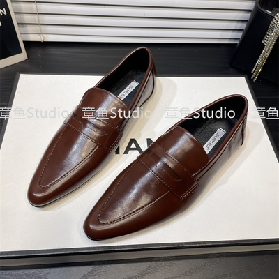 气质低跟英伦风乐福鞋女春秋