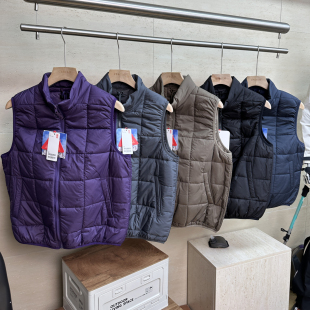 坎肩夹克 保暖立领马甲无袖 日系叠穿男女情侣款 空气棉服背心便携式