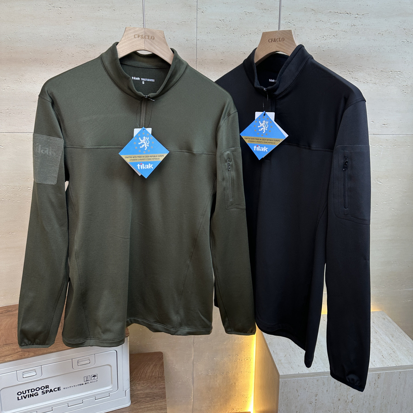 老渠道日线Tilak户外轻量化立领抓绒衣半拉链保暖加绒长袖打底T恤,男装,T恤,淘宝优惠券,粉丝福利购,淘宝优惠卷