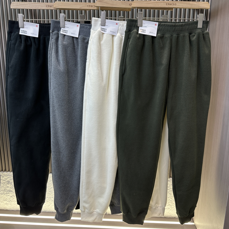 松紧腰束脚裤保暖休闲长裤卫裤