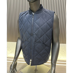 菱形绗棉板正棒球领轻工装 CF&CLO 情侣款 宽松剪裁 马甲 岛国订单