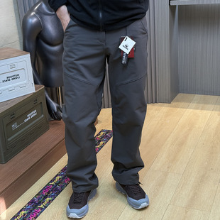 休闲裤 大厂订单情侣户外机能面料防风防泼水一体绒加绒工装 直筒裤