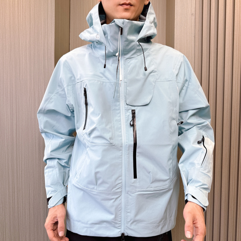 户外登山冲锋衣压胶夹克连帽外套
