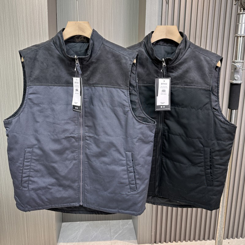 秋冬男士休闲作业立领棉马甲背心