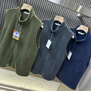 秋冬季 外贸男装 户外立领运动休闲摇粒绒马甲外套 蓄热保暖 CF&CLO