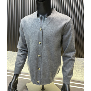 CF&CLO 抗起球腈纶面料！麂皮绒补丁！秋冬男士时尚V领针织衫毛衣