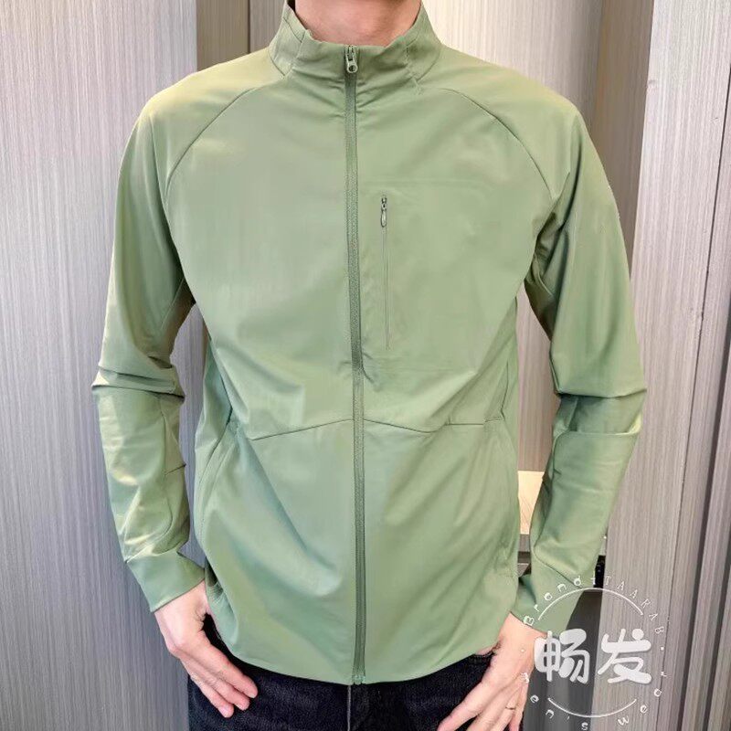 骑行跑步系列！柜1300+ 户外男子运动高弹立裁压胶立领薄款夹克潮,男装,夹克,淘宝优惠券,粉丝福利购,淘宝优惠卷