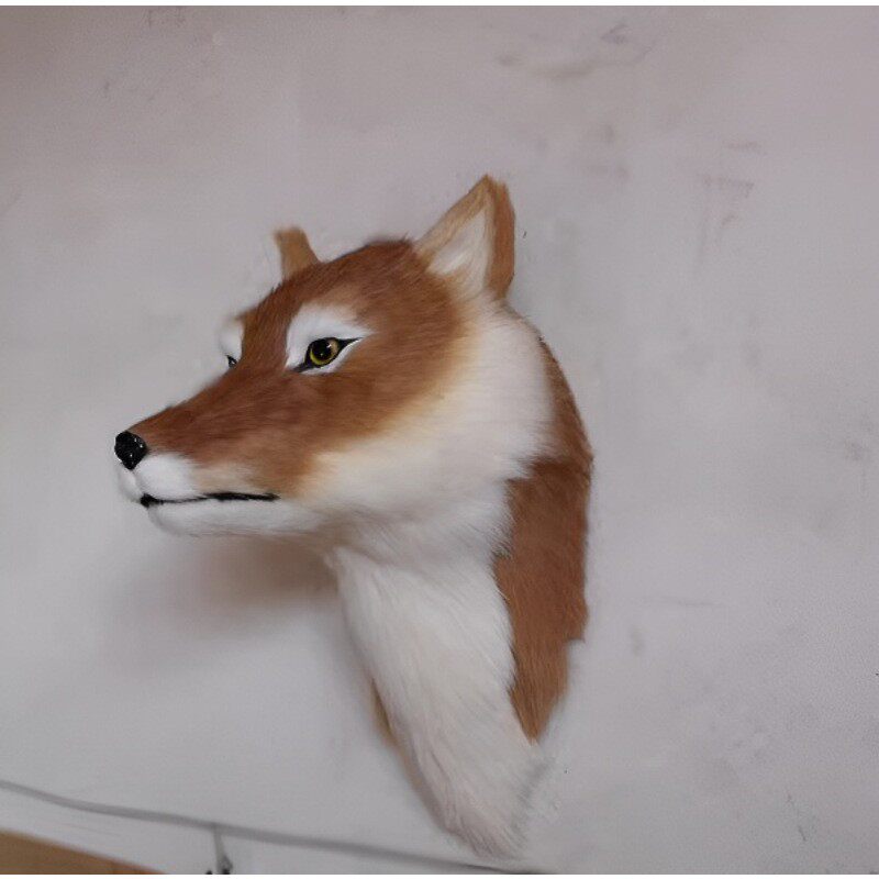 仿真动物狐狸头壁挂壁饰墙饰欧式家居立体创意挂饰酒吧墙面装饰品