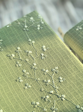 梅子手作 绿蔓花影丨森系小清新绿色定页手帐本A5A6书衣 文创礼物