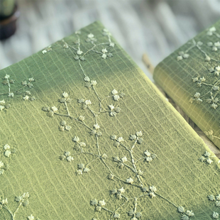 森系小清新绿色定页手帐本A5A6书衣 文创礼物 绿蔓花影 梅子手作