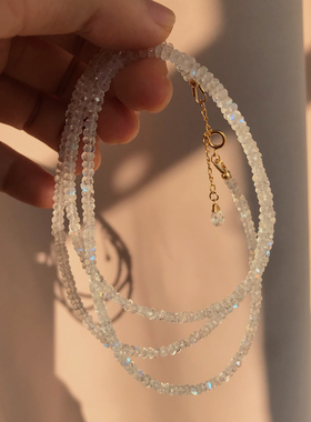 印度天然强光毛衣链