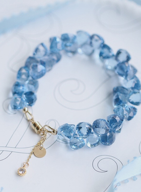 女印度石英石原创设计手链