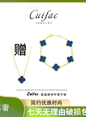 高级感轻奢手链项链女简约时尚优雅款镀金不掉色手链女