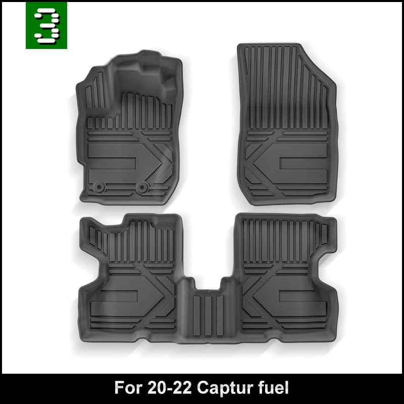 适用于20-22款Renault Captur雷诺卡宾专用TPE橡胶脚垫captur脚垫