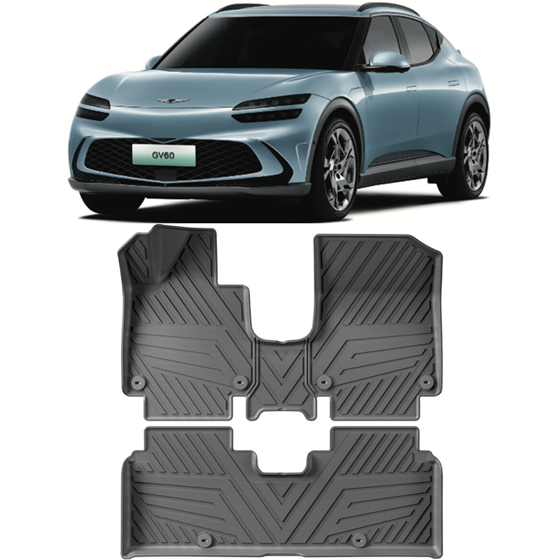 适用于新Genesis GV60脚垫捷尼赛思GV60专用TPE橡胶后备箱垫脚垫