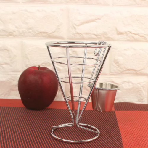 酒吧餐吧创意小吃架 铁艺薯条架炸鸡筐鸡米花爆米花架食物展示架