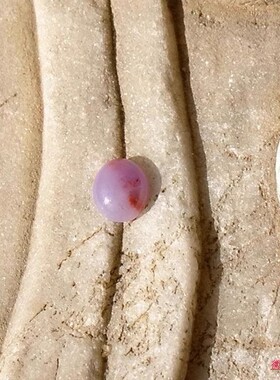 新=藕2850天然A货缅甸老坑紫罗兰春带彩翡翠蛋面戒面嵌件证书复检