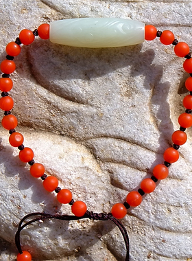 籽料手链带证书新疆和田玉