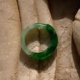 翠=香6056民国天然缅甸A货老坑正阳绿翡翠马鞍戒指证书复检17