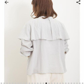 CK2B 单穿打底 衬衫 日单 肌理纯棉大披肩领单排扣开襟长袖