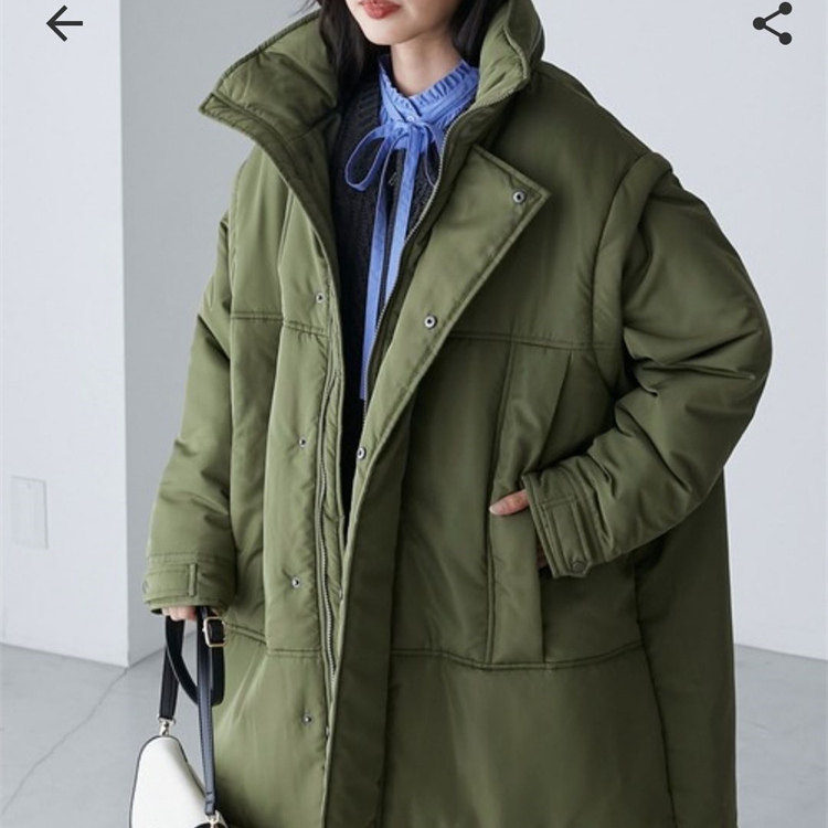 多种穿法大口袋拉链超宽松棉服