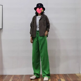 日单 CK3C01 翻领单排扣 桃皮绒宽松短款 小外套 限时 衬衫 包邮