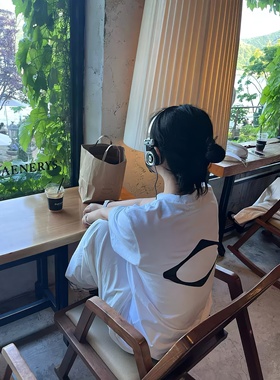 [REコンテナ] mschf24夏季菱形印花纯棉印花宽松短袖T恤INS上衣