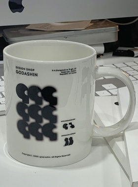 [REコンテナ] 韩版小众品牌godashin简约白色陶瓷牛奶马克杯男女