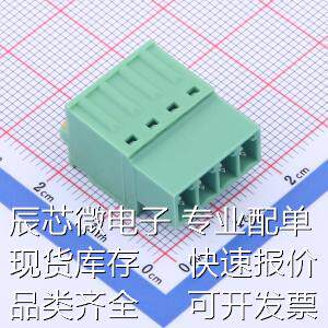 KF2EDGKDR-3.81-4P 插拔式接线端子 3.81mm 1x4P 排数:1 每排P数: