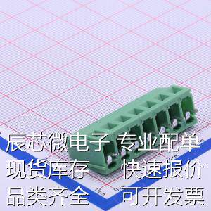 DB128V-5.0-7P-GN-S 螺钉式接线端子 5mm 1x7P 排数:1 每排P数:7