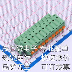 DB2EKDM-5.08-10P-GN 插拔式接线端子 5.08mm 1x10P 排数:1 每排P