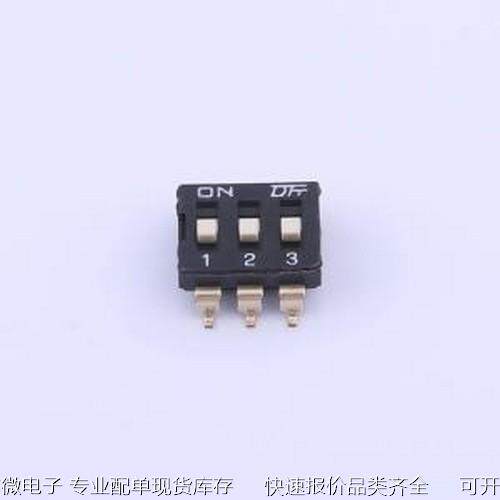 KH-10027B-SMT2.54-3P 拨码开关 KH-10027B-SMT2.54-3P SMD原装现