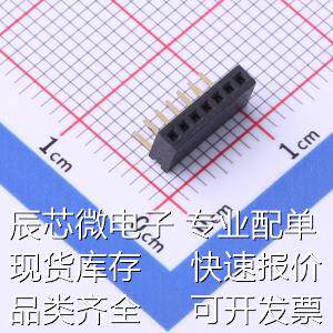 X1311FR-07-C43D24 排母 间距:1.27mm 1x7P 弯插原装现货