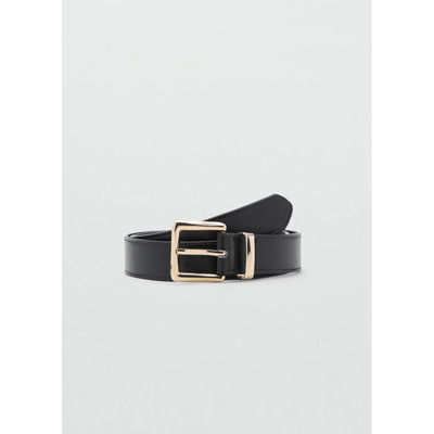 西班牙欧洲正品代购 MANGO 女士 方形搭扣车缝腰带  17061130