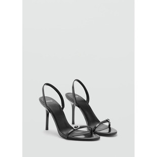 代购 9cm MANGO 细高跟搭扣凉鞋 17083803 女士 西班牙欧洲正品