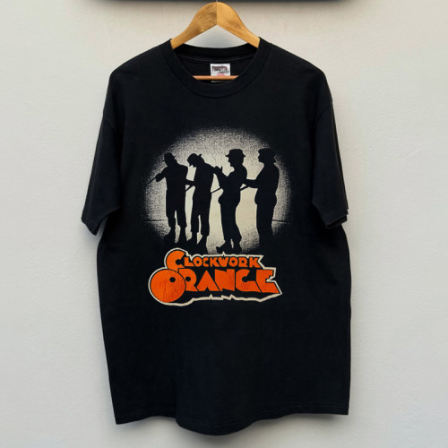 clockwork orange发条橙潮流复古周边vintage男女同款重磅短袖T恤
